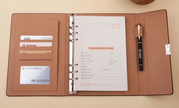 Leather Notebook custom agenda A5 notebook